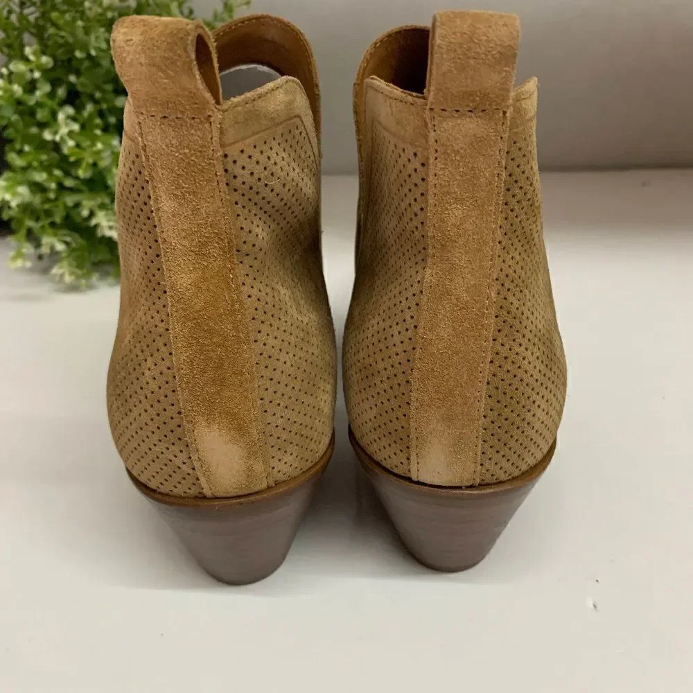 $350 Sigerson Morrison Belle Ankle Boot Terra Suede 37EU 7US